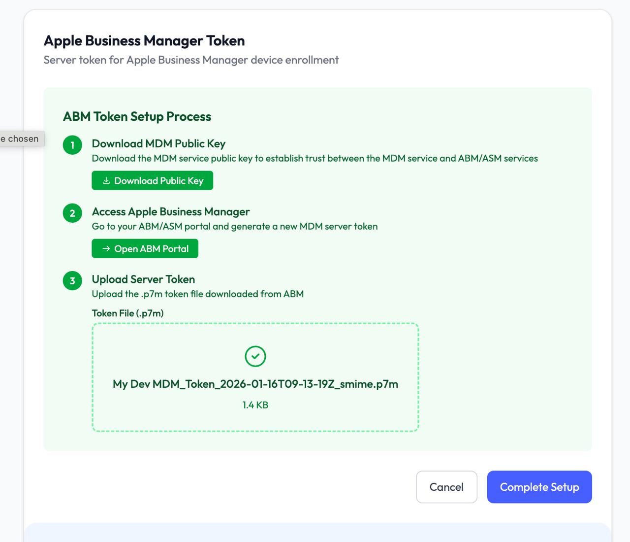 ABM Setup Step 7a