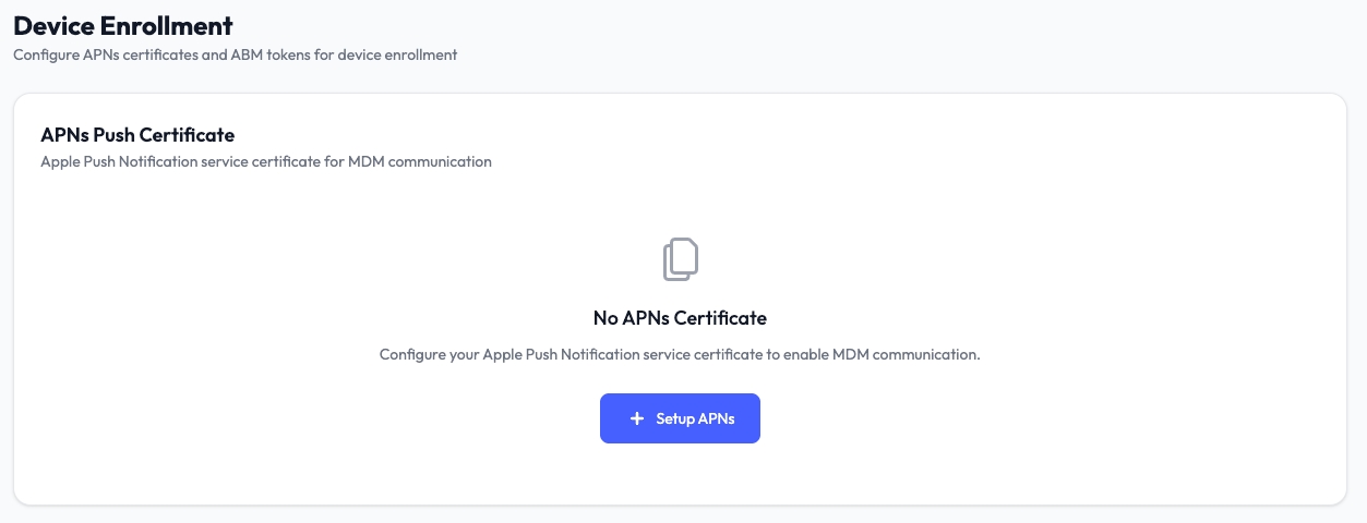 APNs Setup Step 1