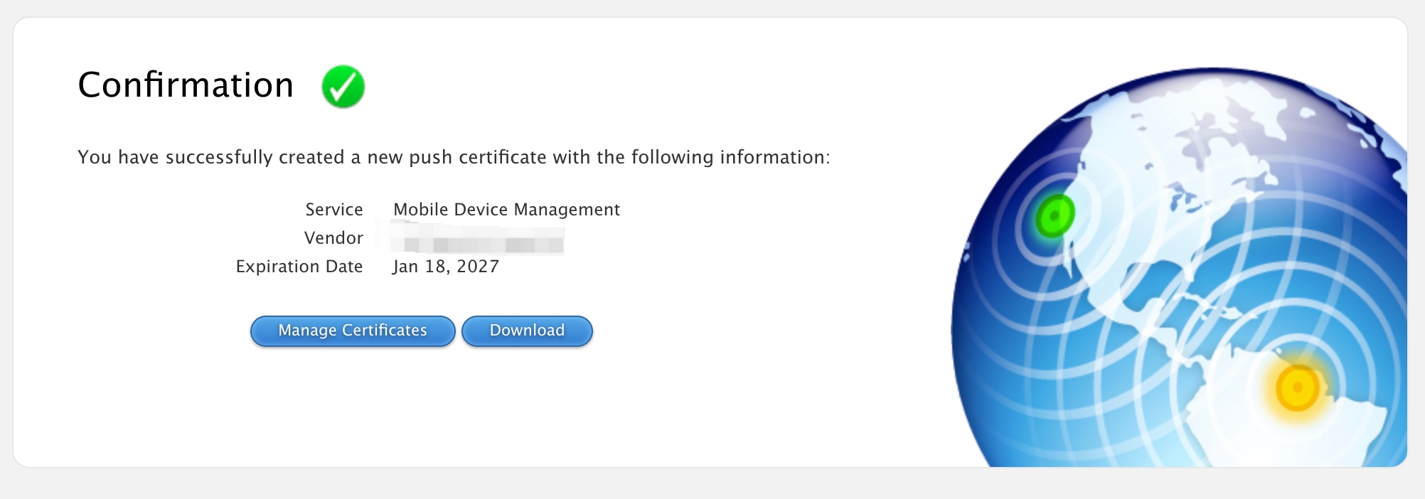 APNs Setup Step 6